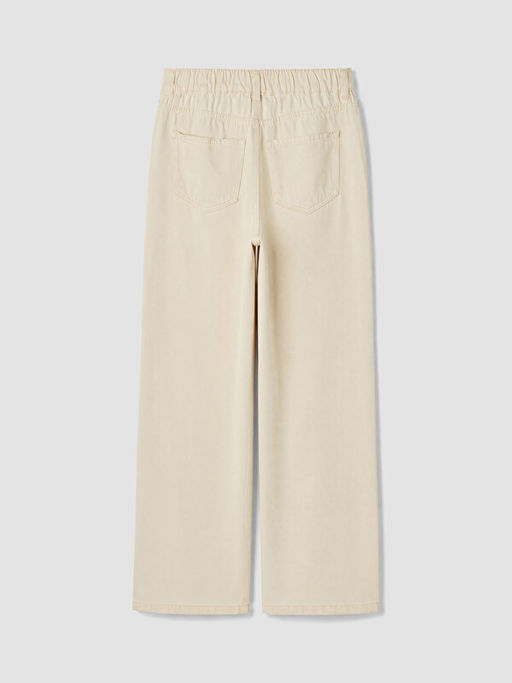Beli Lastikli Wideleg Kad?n Jean Pantolon