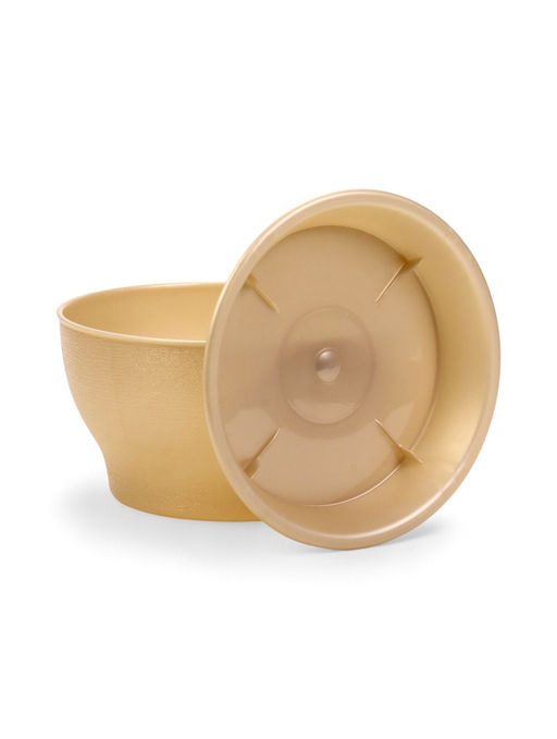 Цена за 3 шт. Горшок для цветов «Фиалочка», 800 мл, d=14 см, h=8 см, пластиковый, бежевый