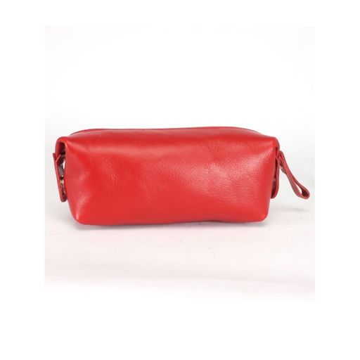 Косметичка Croco-К-721 натуральная кожа (1 отдел), красный матовый (16) 245200  фото 2