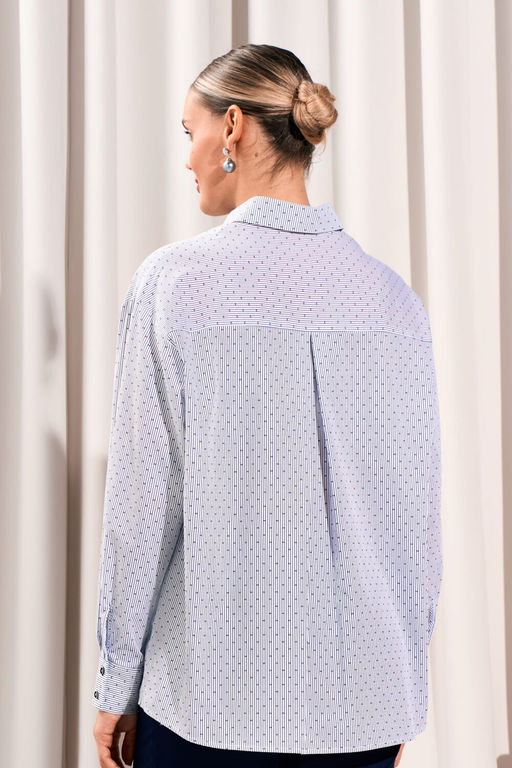 Рубашка LISSANA 5037 белый синий