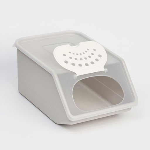 Контейнер для овощей, 7.6 л, 32.3×22×14.8 см, серый