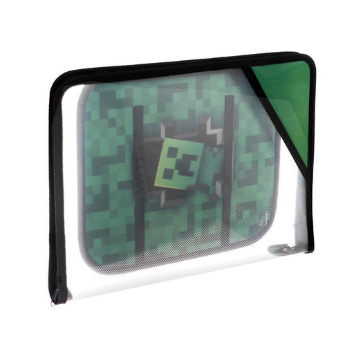 Папка для труда, А4, пластиковая, 23×32.5×2.5 см «Пиксели»