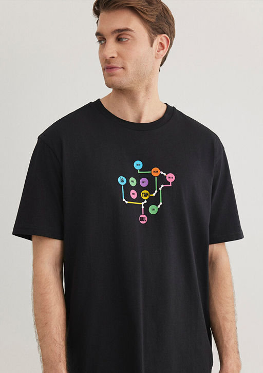 Siyah Istanbul Tisort