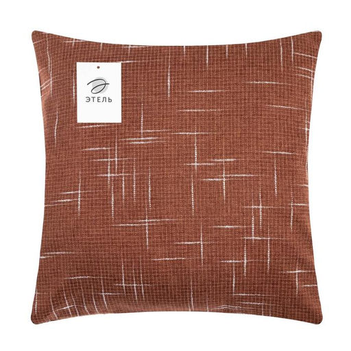 Наволочка декоративная Этель Классика, цвет коричневый, 43*43 см, 100% п/э  фото 5