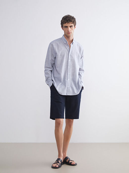 Regular Fit Uzun Kollu Poplin Erkek G?mlek