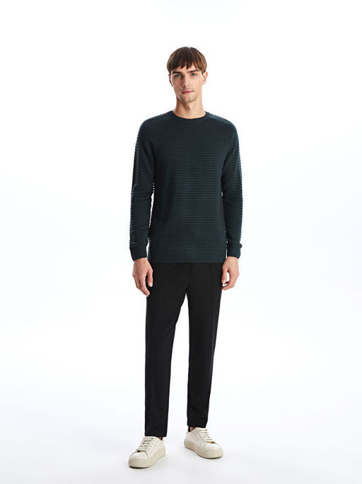 Bisiklet Yaka Erkek Triko Kazak