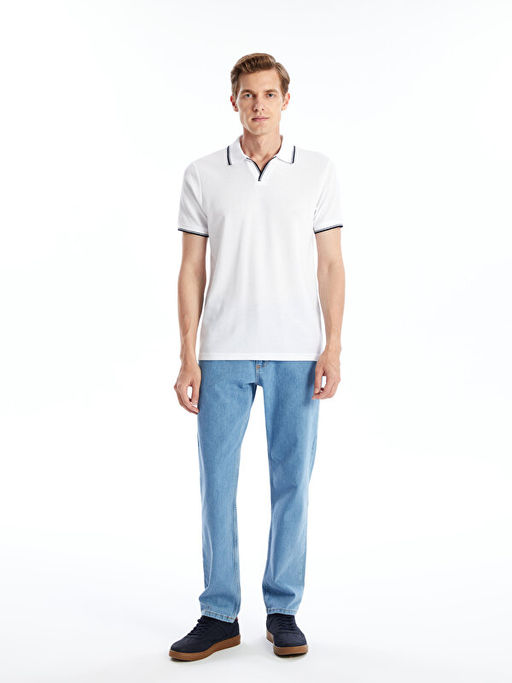 Polo Yaka K?sa Kollu Pike Erkek Ti??rt