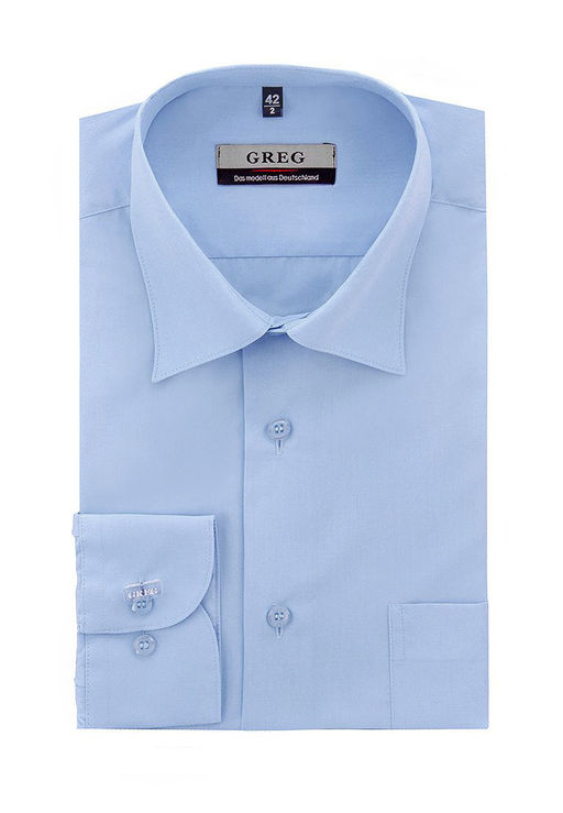 Сорочка мужская длинный рукав GREG 220/399/NBL/Z  фото 10