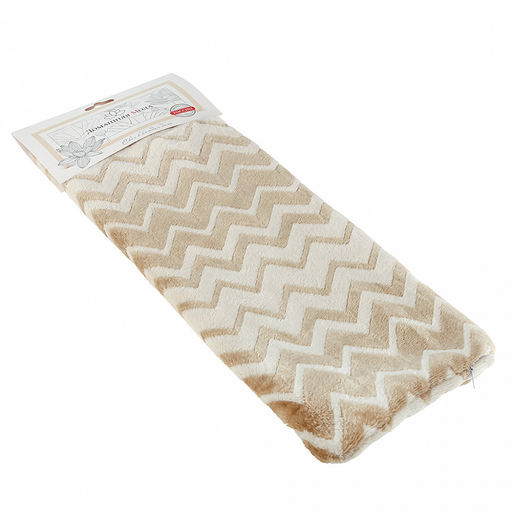 Наволочка декоративная 45х45см Гирвас, велсофт Volna набивной, тиснение зигзаг, полиэстер 100%, плотность 270г/м2, на молнии, на картоне, Домашняя мода (Россия) фото 6