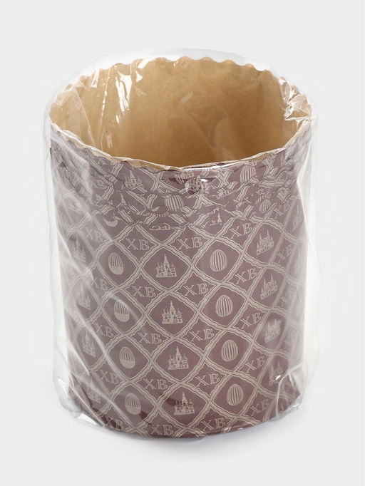 Цена за 2 шт. Формы для выпечки кулича бумажные ХВ, одноразовые, набор 10 шт., 9?9 см, коричневые