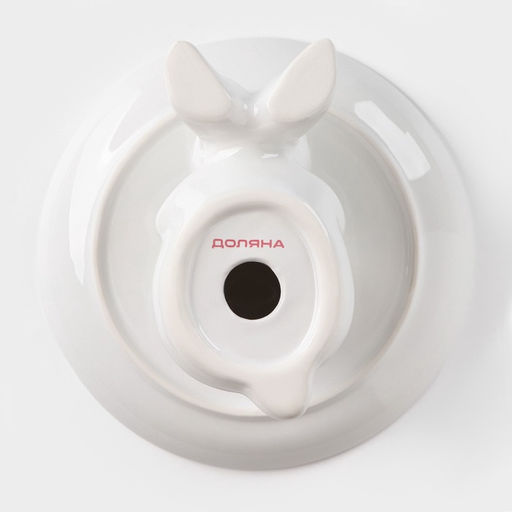 Блюдо для десертов Доляна Зайка, d=20,5 см, цвет белый  фото 4