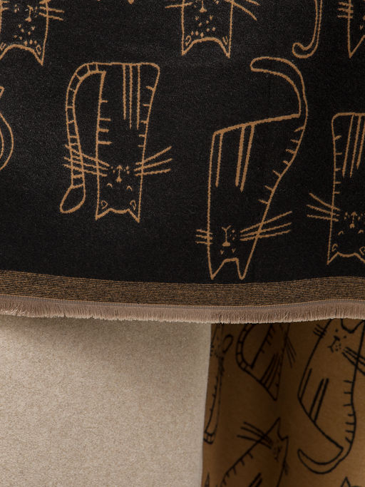 В составе шерсть и кашемир! теплый двусторонний палантин - Tantino фото 5