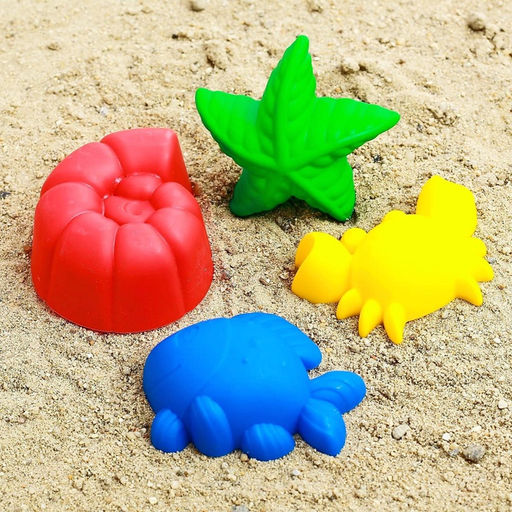 Цена за 5 шт. Набор игрушек для песочницы, 4 формочки для песка, МИКС - Соломон фото 9