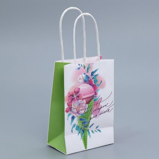 Пакет крафтовый С День рождения!, 15 10 6 см - Дарите счастье фото 3