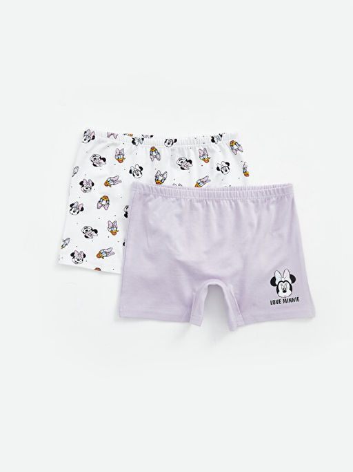 Minnie Mouse Bask?l? K?z ?ocuk Boxer 2li