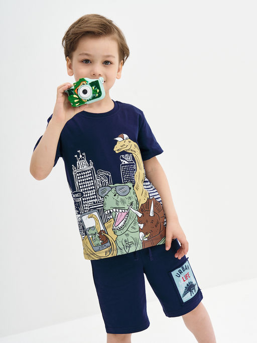 Темно-синие шорты для мальчика - Kogankids фото 10