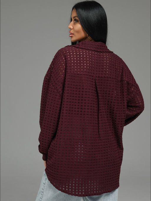 Стелла рубашка женская (шоколад) - Lovetex фото 24