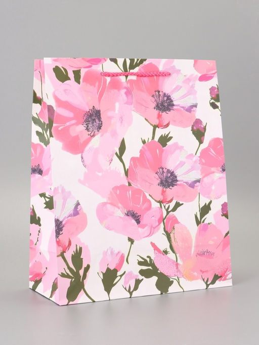 Цена за 2 шт. Пакет подарочный ламинированный «Весна» 26×12×32 см