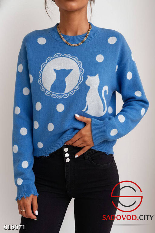 Свитер женский с рисунком