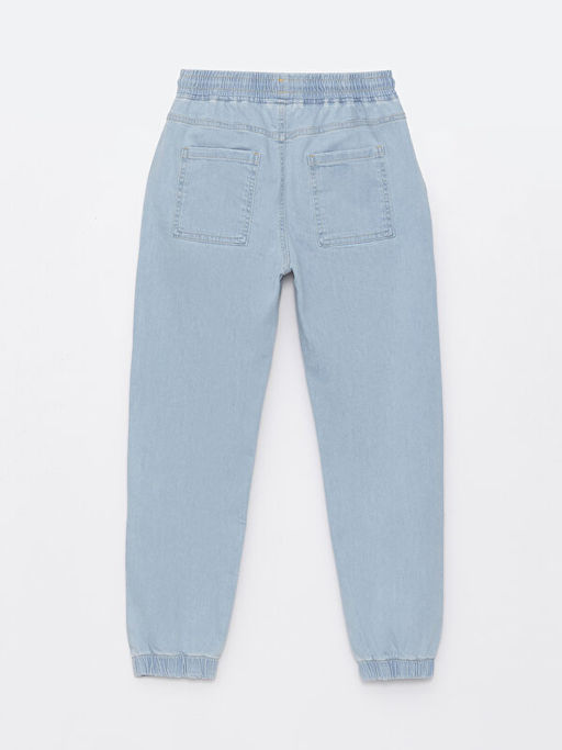 Rahat Kal?p Beli Lastikli Erkek ?ocuk Jean Jogger Pantolon - Waikiki фото 2