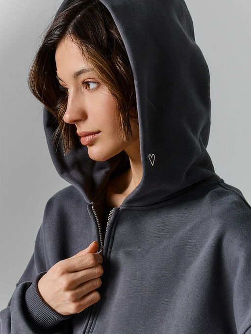 Толстовка женская серая на молнии - Mark formelle фото 5