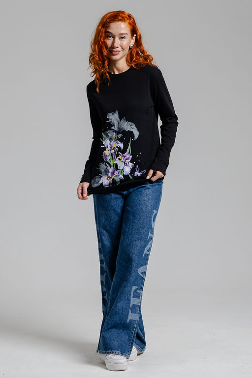 8527 футболка с дл.рукавом унисекс - Натали фото 3