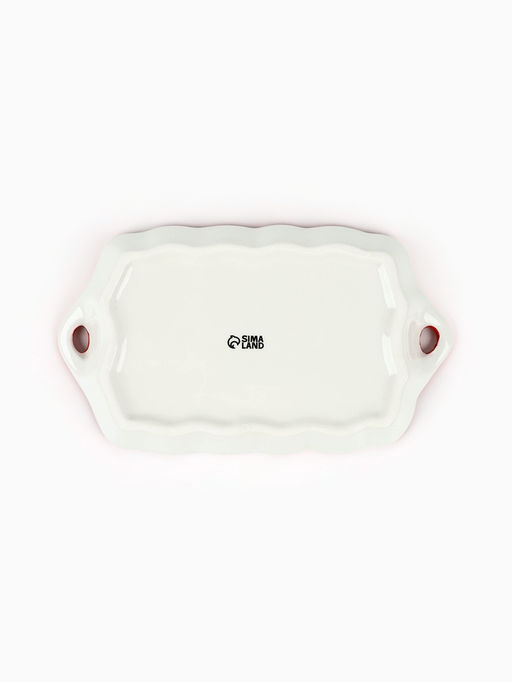 Блюдо новогоднее «Тройка», 23×13×2.5 см, ручная работа