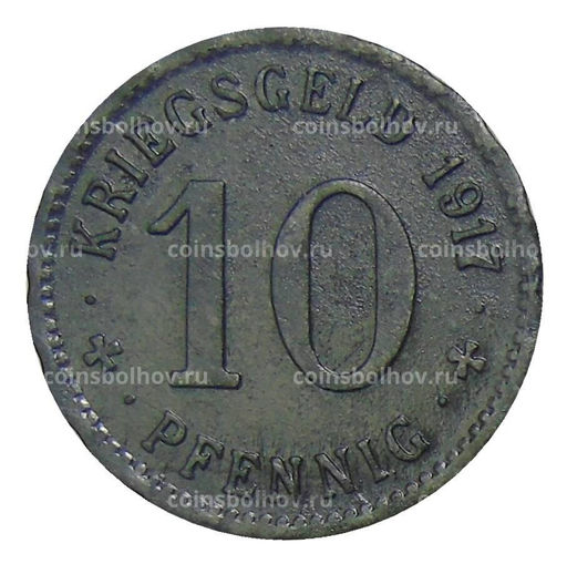 Монета 10 пфеннигов Германия  Нотгельд Хаген