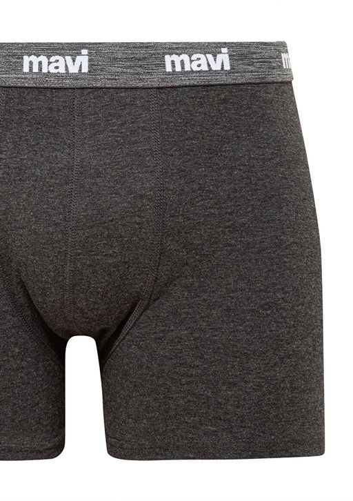 Gri Basic Boxer - Mavi фото 2