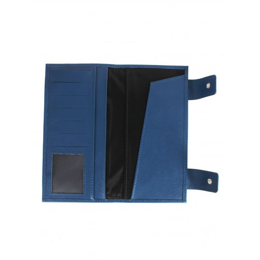 Портмоне мужское Croco-ПР-960 натуральная кожа 4 отд, 8 карм, синий бергамо (47) 264751 фото 3