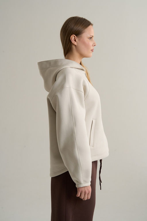 Толстовка на молнии Бежевый ICONIC Knit Track Top - Anta фото 3