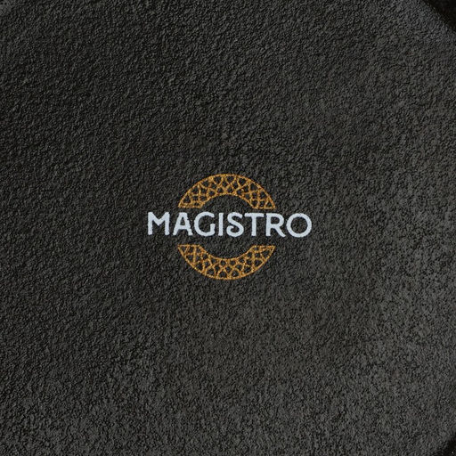 Блюдо для подачи Magistro Pietra lunare, d=22 см, фарфор, чёрное