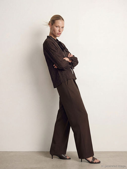 Fular Yakal? Dokulu Kad?n G?mlek