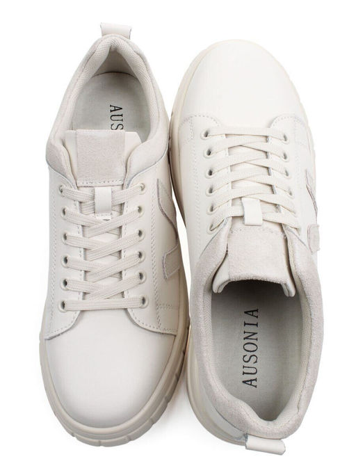 03-YС354-3 LT. BEIGE Полуботинки спортивные женские (натуральная кожа, натуральная замша)