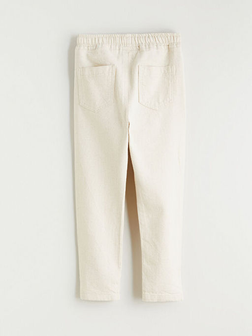 Beli Lastikli Keten Kar???ml? Erkek ?ocuk Pantolon