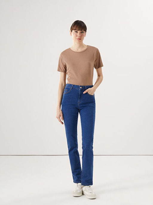 Bisiklet Yaka Kad?n Ti??rt