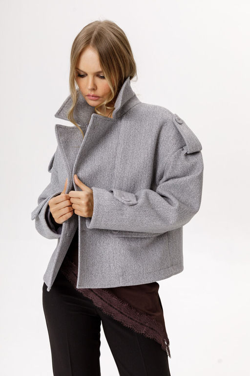 Плащ Pirs 6519 серый