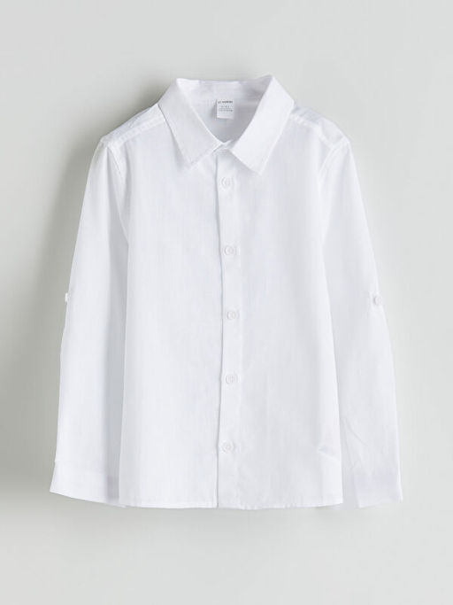 Basic Erkek ?ocuk Poplin G?mlek