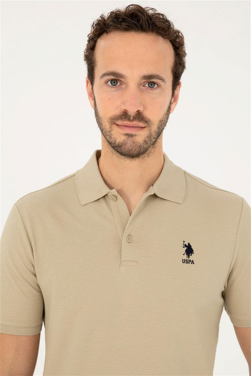 U. S. Polo Assn / Мужская футболка светло-хаки - U.s. polo assn фото 2
