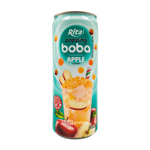 Напиток из яблочного сока с шариками Поппинг Боба негазированный Rita, Вьетнам, 320 мл