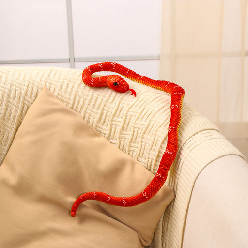 Мягкая игрушка Змея, 80 см, цвет терракотовый - Simaland фото 5