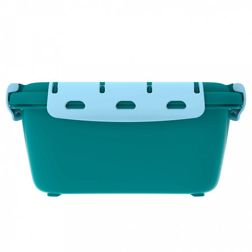 Ланч-бокс "Перекус" 1,5л, 20,4х16,2?9,4см, с клипсами, уплотнитель, полипропилен (Россия)