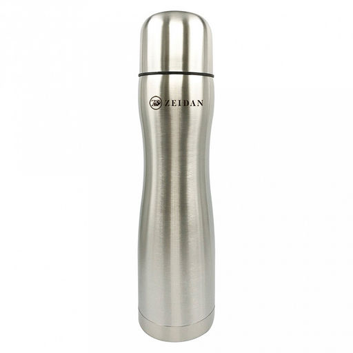 Термос из нержавеющей стали с узкой горловиной Zeidan 750мл, вакуумная технология, открытие пробки одним нажатием, подарочная коробка, сохраняет тепло в среднем в течении 8 часов (Китай)