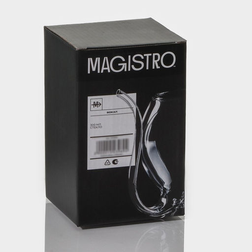 Бокал для вина Magistro «Пантера», 300 мл, стекло, с трубочкой, прозрачный
