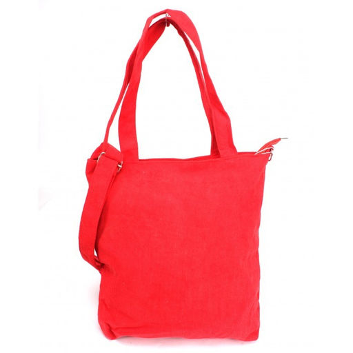 Сумка женская текстиль LIU-02-12 (шоппер) -mpl, 1 отд, плечевой ремень, вельвет красный 263807 - Adelia фото 2