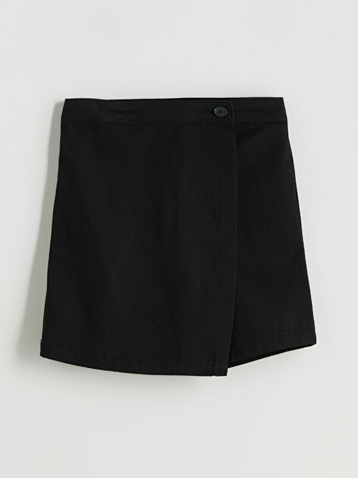 Basic Gabardin K?z ?ocuk ?ort Etek