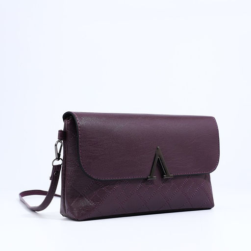 Сумка-клатч на магните, длинный ремень, цвет фиолетовый - Simaland фото 3