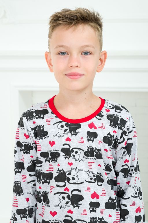 Пижама детская из джемпера и брюк из кулирки Олененок кошки - Амадэль фото 6