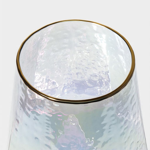 Бокалы для вина Magistro «Дарио», 500 мл, 7.3×25 см, набор 2 шт., стекло, перламутровые