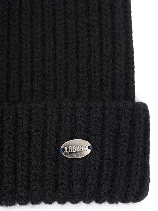Шапка жен. пух енот+шерсть+виск LB-N88066 black